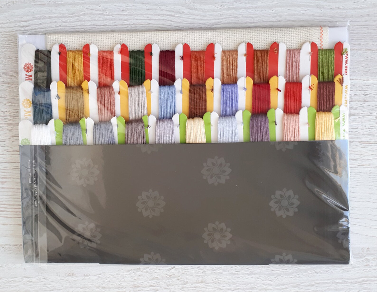 Merejka Kreuzstich-Set – Vollständiges Stickset Mit Aida-Stoff & DMC-Garn, Größe 37 X 15 Cm