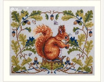 Squirrel - K-146 Merejka cross stitch Kit