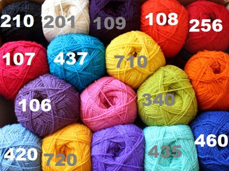 WOOL yarn 100%knitting yarn bright blue 437 image 4