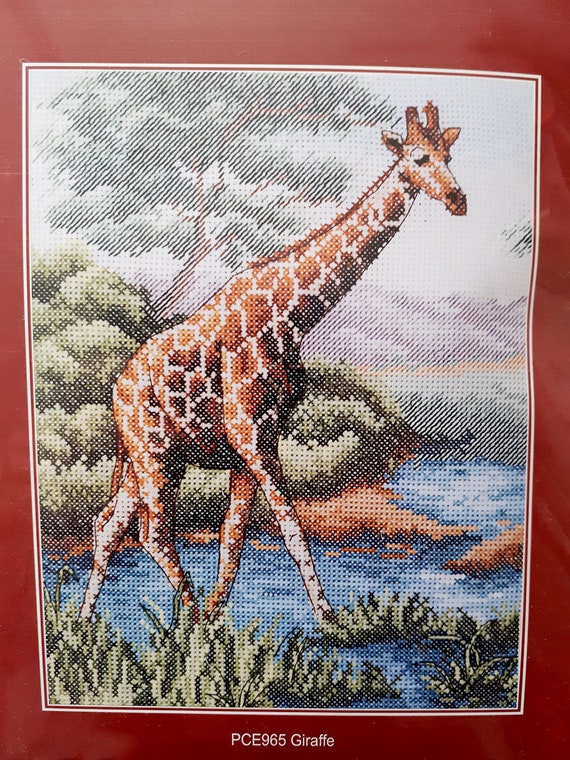 Cross Stitch Kit Giraffe art 10-34