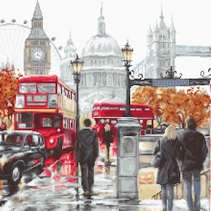 London - counted cross stitch kit by Luca-s B2376