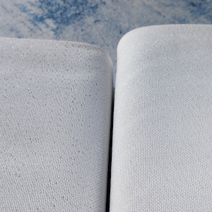 LUGANA Zweigart 25 count evenweave fabric for embroidery with shiny lurex