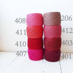 Linen thread 200 gram / 7oz. choose Any color Lace weight linen yarn color palette image 3