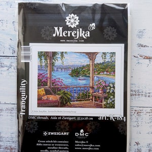 Merejka Kreuzstich Set K-184 | Motiv 37,5 X 28 Cm | Inkl. Aida-Stoff, DMC Garn, Nadel & Anleitung | Für Anfänger & Fortgeschrittene