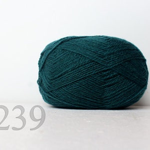 Wollgarn 100%-Strickgarn - blau-grün #239