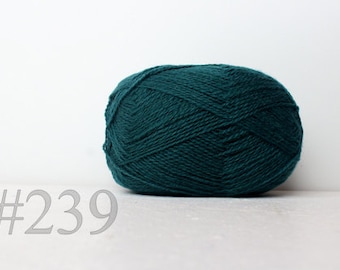 WOOL yarn 100%-knitting yarn - blue-green #239