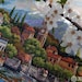 Stickpaket Lago Di Como Merejka K175 – Inkl. Zählmuster, Stoff, Garn & Nadel, Größe 41x30 Cm