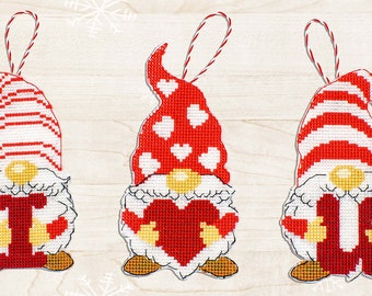 Christmas toys kit - counted cross stitch kit on plastic canvas Luca-s JK031 - Set of 3 designs