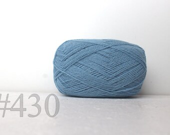 Hilo de LANA 100% - hilo para tejer - azul cielo n.º 430