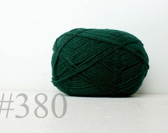 WOOL yarn 100%-knitting yarn - green #380