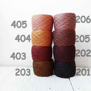 Linen thread 200 gram / 7oz. choose Any color Lace weight linen yarn color palette image 4