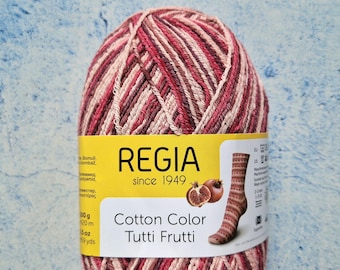 Regia Cotton Tutti Frutti collection 4 ply sock yarn