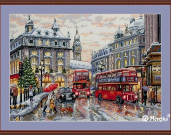 Merejka Kreuzstich-Set „Paris“ – 21x29 Cm, Mit Zweigart Aida 16 Stoff Und DMC Garn, Komplett