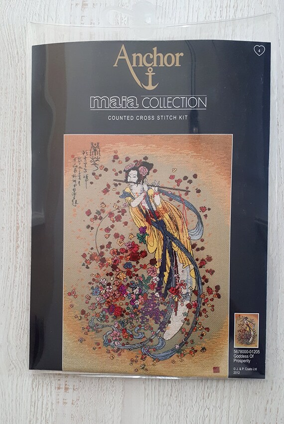Maia Collection Counted Cross Stitch Kit ANCHOR Goddess Prosperity