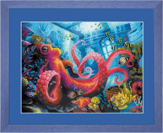 "The Underwater Kingdom" Counted Cross Stitch Kit RIOLIS 1788 "The Underwater Kingdom" Counted Cross Stitch Kit RIOLIS 1788