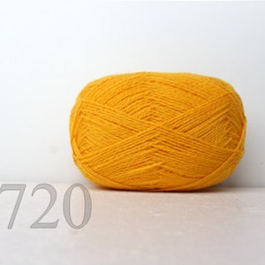 WOOL yarn 100%-knitting yarn - sunny yellow #720