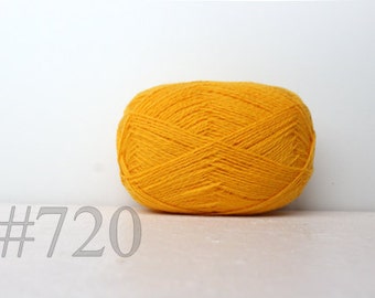 WOOL yarn 100%-knitting yarn - sunny yellow #720