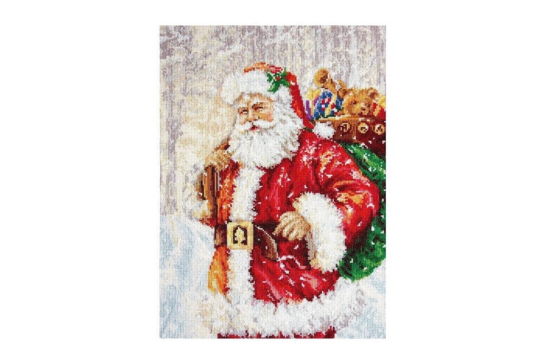 Counted Cross Stitch Kit Santa Claus by Lucas B575 Etsy
