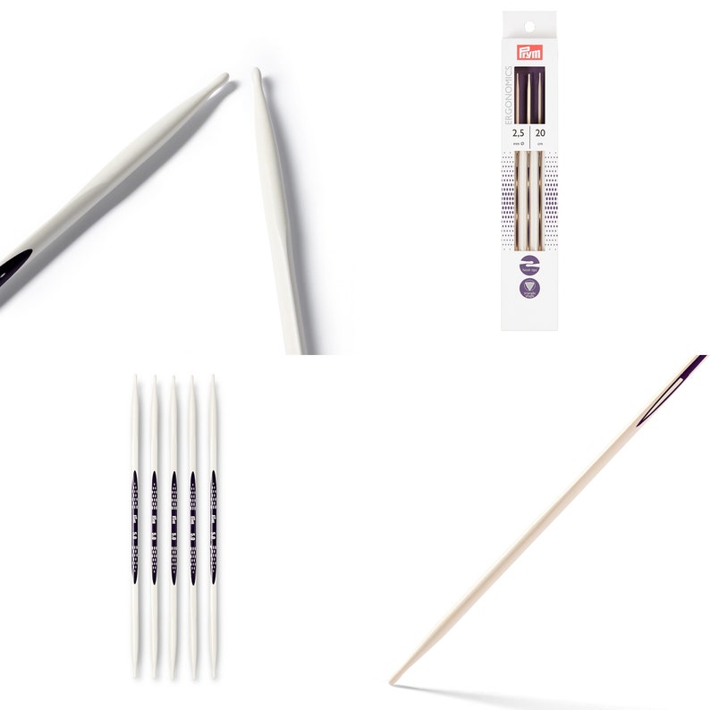 DPNs Doublepointed knitting needles Prym ergonomics 20 cm / Etsy