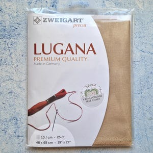 Zweigart Lugana 359 Precut, 25 ct evenweave