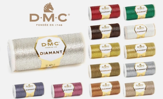 DMC Diamant Metallic Thread 35m/38yard Metallic thread