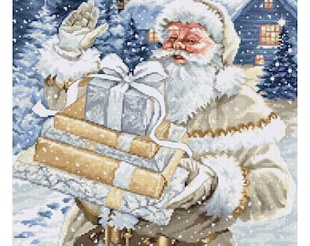 Christmas Stocking KIT cross stitch Santa Luca-S - full kit with fabric  PM1230