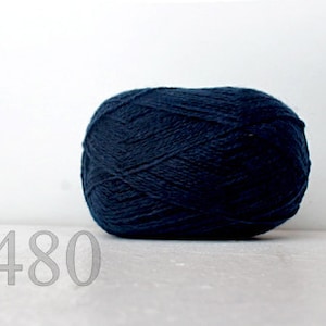 WOOL yarn 100%-Wool yarn for knitting, crochet - sea blue #480