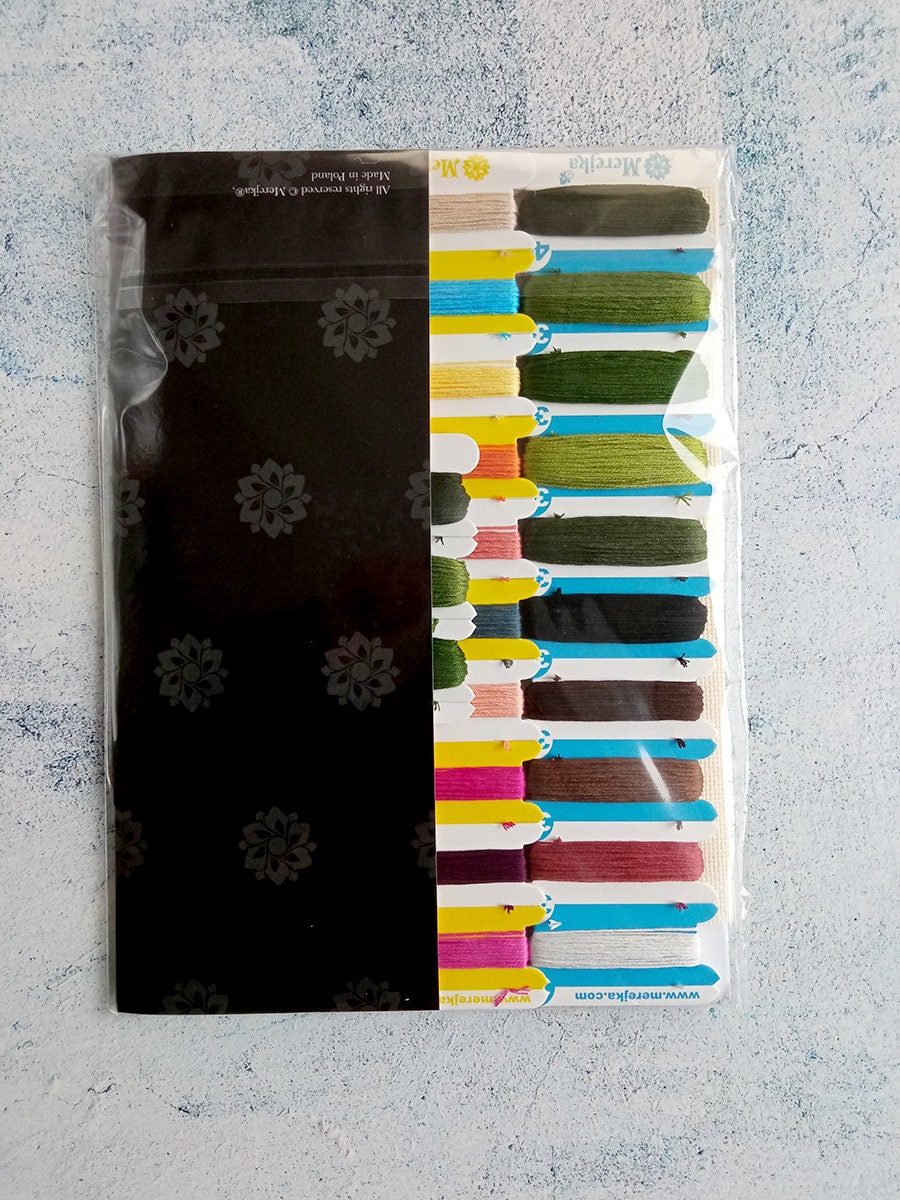 Merejka Kreuzstich-Set „Traum“ – Fertige Größe 29x38 Cm – Inkl. Stoff, Garn, Nadel & Anleitung