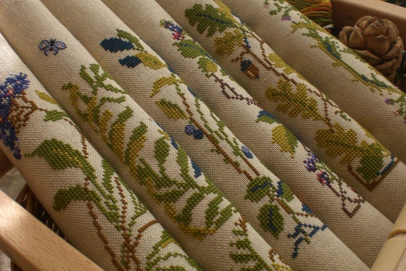 Merejka Kreuzstich-Set In Braun – Inkl. Aida-Stoff, DMC-Garn, Nadel & Anleitung | Motiv 34,5x34,5 Cm