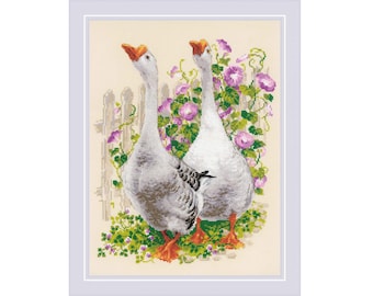 Geese Kit cross stitch Riolis 1807