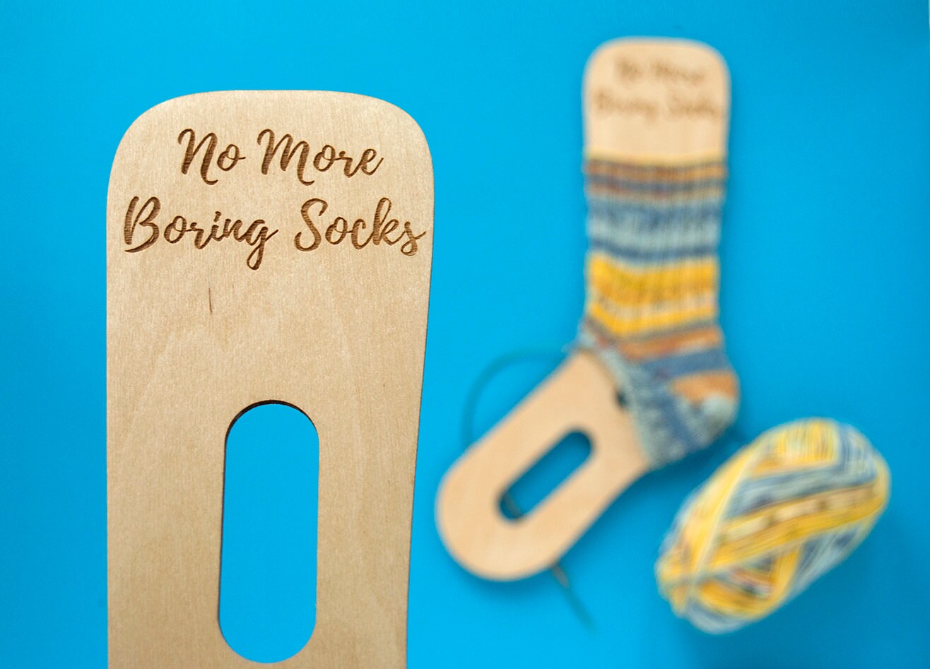 Sock Blockers, Wooden Sock Form, Sock Stretcher, Blocking Hand Knitted Socks,  Knitting Accessory, Gift for Knitter 