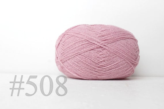 WOOL Yarn 100%-knitting Yarn - Pink With Purple Shade #508 - Etsy