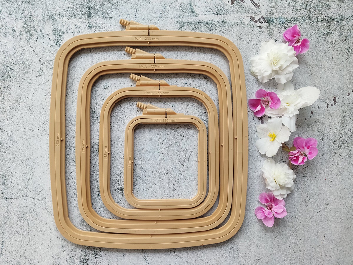 Plastic Rectangle Embroidery Hoop – Pretty Rude Embroidery