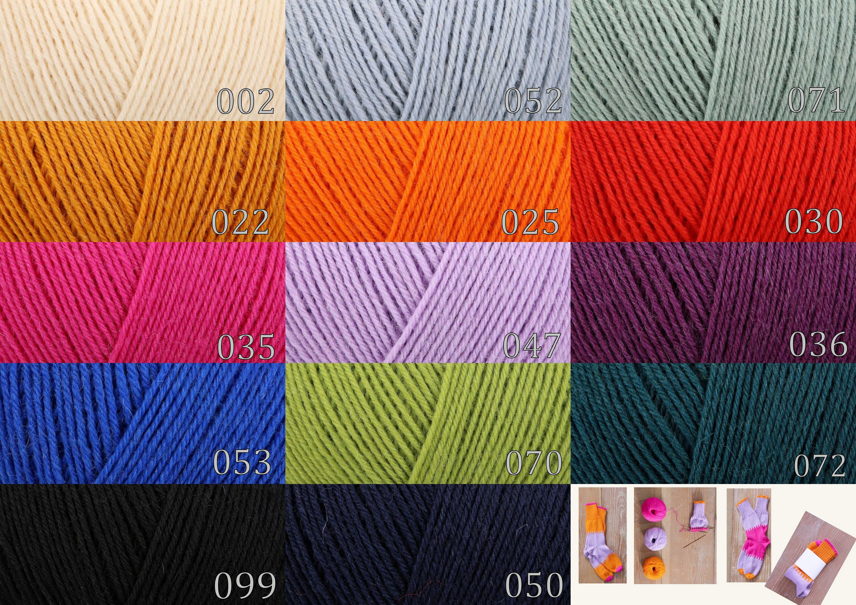 4 ply Sock yarn Regia MY FAVOURITE SOCKYARN solid colors
