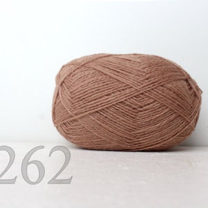 WOLLEGarn 100%-Wollgarn - hellbraun #262