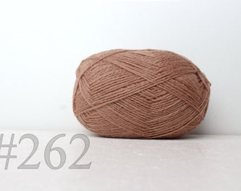 WOOL yarn 100%-knitting yarn - light brown #262