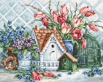 Unusial Little Corner  - Cross stitch kit  by Luca-S brand BA2395