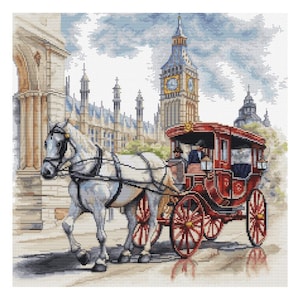 Carriage Ride - Cross stitch kit Luca-S BU5040