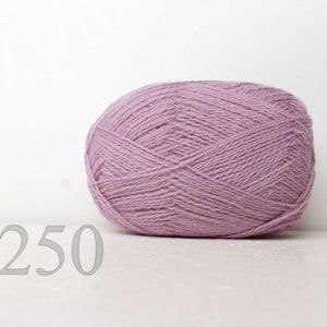 WOOL yarn 100%-knitting yarn - light purple #250