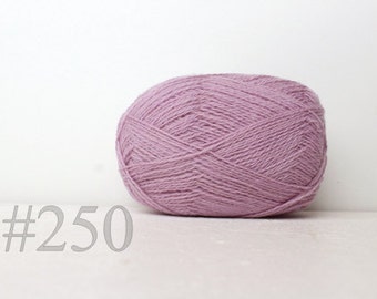 WOOL yarn 100%-knitting yarn - light purple #250