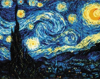 C. モネの絵画をモチーフにした睡蓮 - Riolis 2034 のクロスステッチ