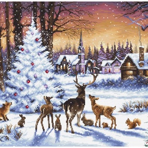 Christmas Wood - counted cross stitch kit by Letistitch 947