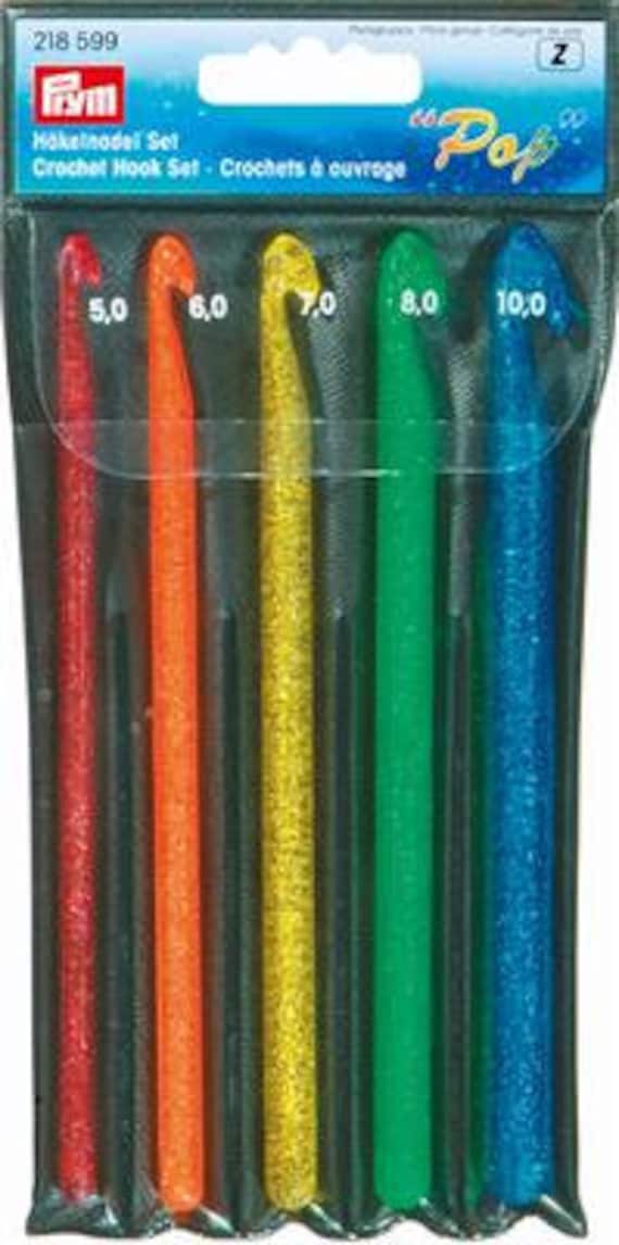 Rainbow Plastic Crochet Hooks 5-10mm SET of 5 -  Canada