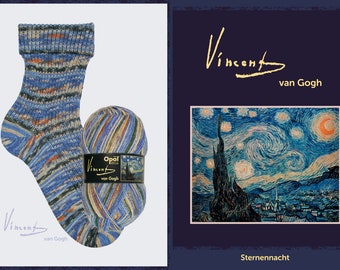 Vincent van Gogh collection - Opal Sock Yarn 4 ply *5435 Starry Night* limited stock
