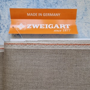 Zweigart 16 count Aida - Natural gray 53 colorway