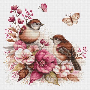 Cross stitch KIT - The Birds-Spring by Luca-s B2420
