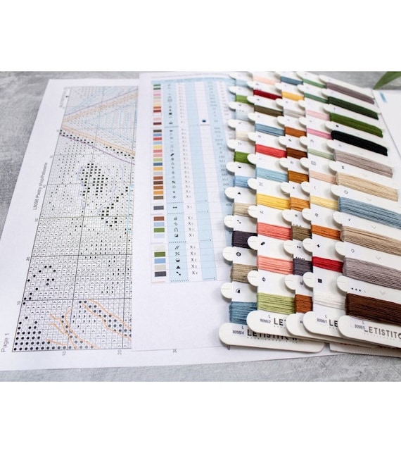 Kit Punto Croce Contato Letistitch L9924 - Una Giornata Di Sole - 26x26 Cm - 4
