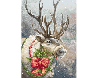 Counted cross stitch - Christmas Deer by Luca-s B598