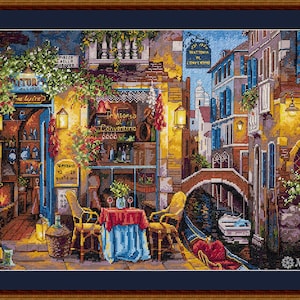 Merejka cross stitch Kit - Our Special Place in Venice *  after V.Shvaiko painting