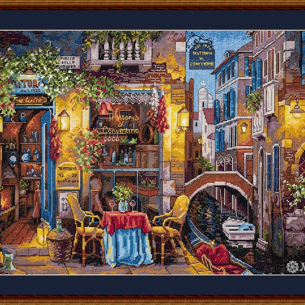 Merejka cross stitch Kit - Our Special Place in Venice *  after V.Shvaiko painting